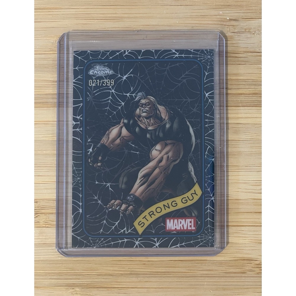 2025 Topps Chrome‎ Marvel Strong Guy #182 Spider Web Foil Parallel /399